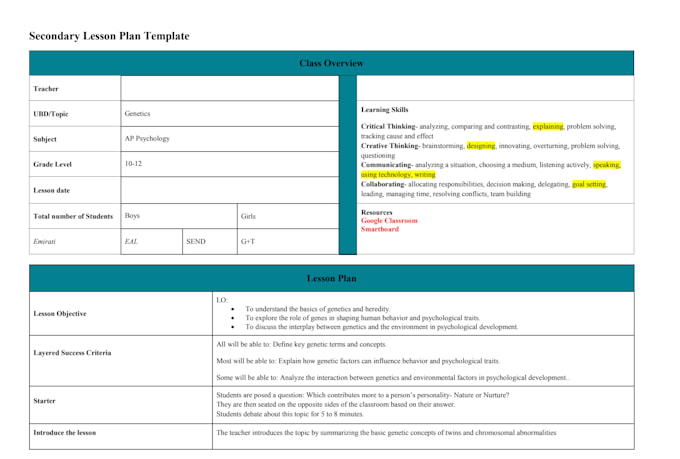 create custom lesson plans, units, and curriculum resources